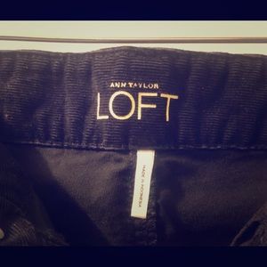 Navy blue Wide Flare Corduroy pants